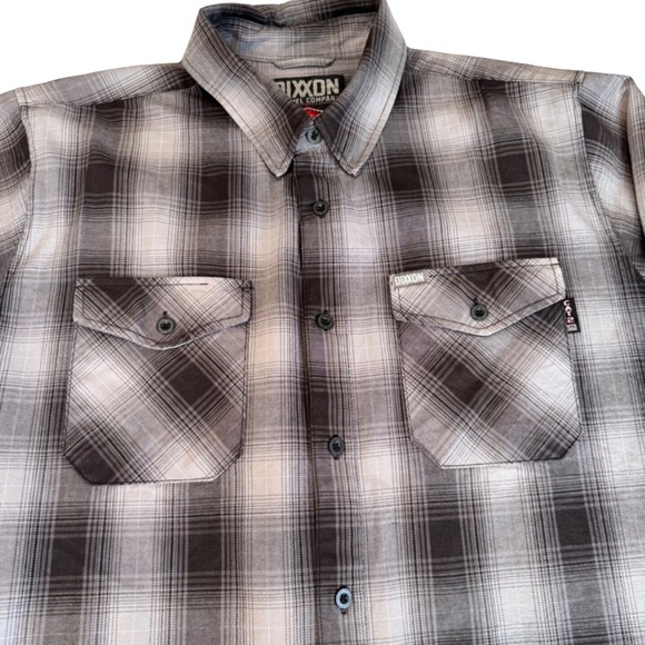 Dixxon Foundry FR Shirt Men's 2XT Big Tall Gray Plaid Flame Resistant Button Up - Picture 2 of 5